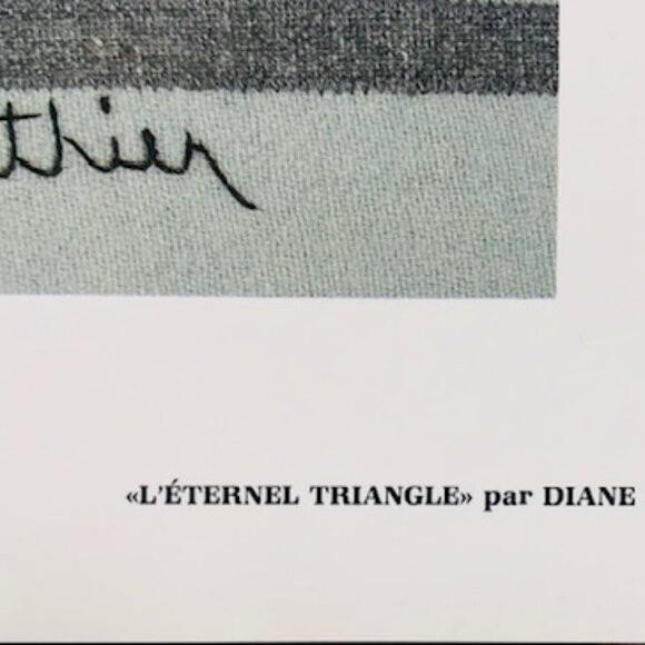 L’Éternel Triangle by Diane Éthier – 17"x13" Vintage Whimsical Art Print - Picture 4 of 4